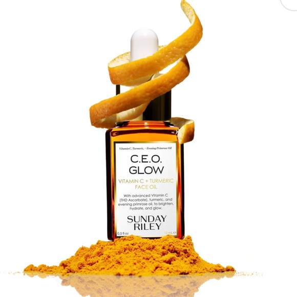 Sunday Riley CEO Glow vitamin c + turmeric face oil - brand new .5 fl oz - Picture 9 of 11